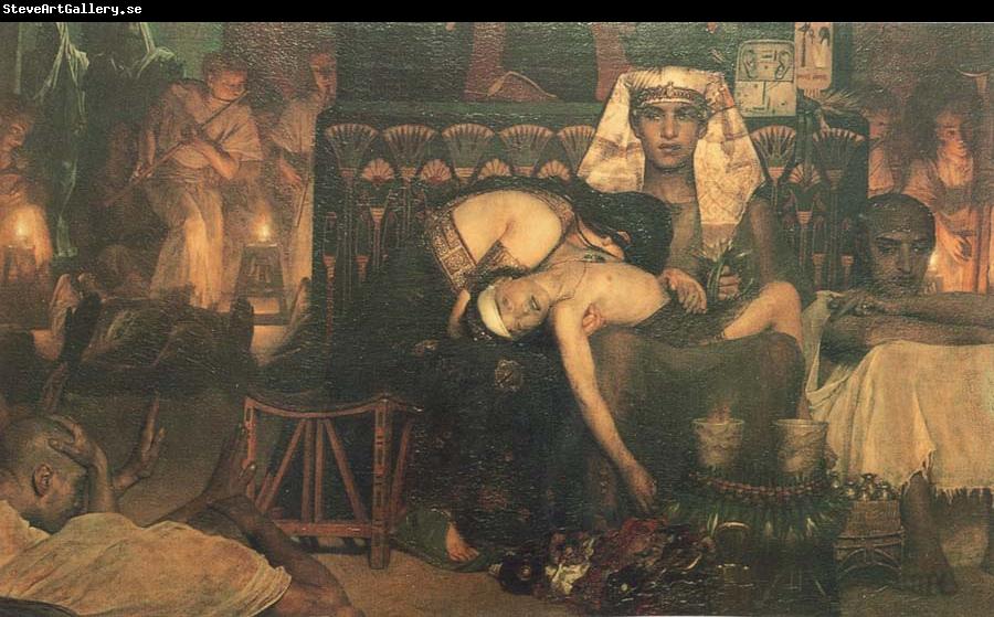 Sir Lawrence Alma-Tadema,OM.RA,RWS The Death of the first Born